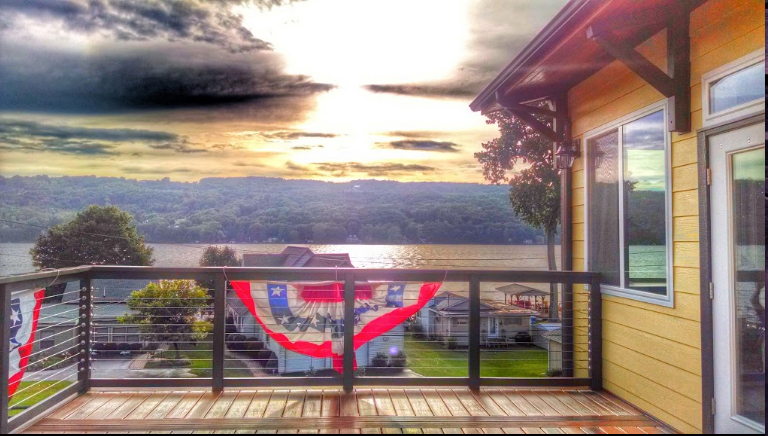 Keuka Lake Sunset at the Olney Place