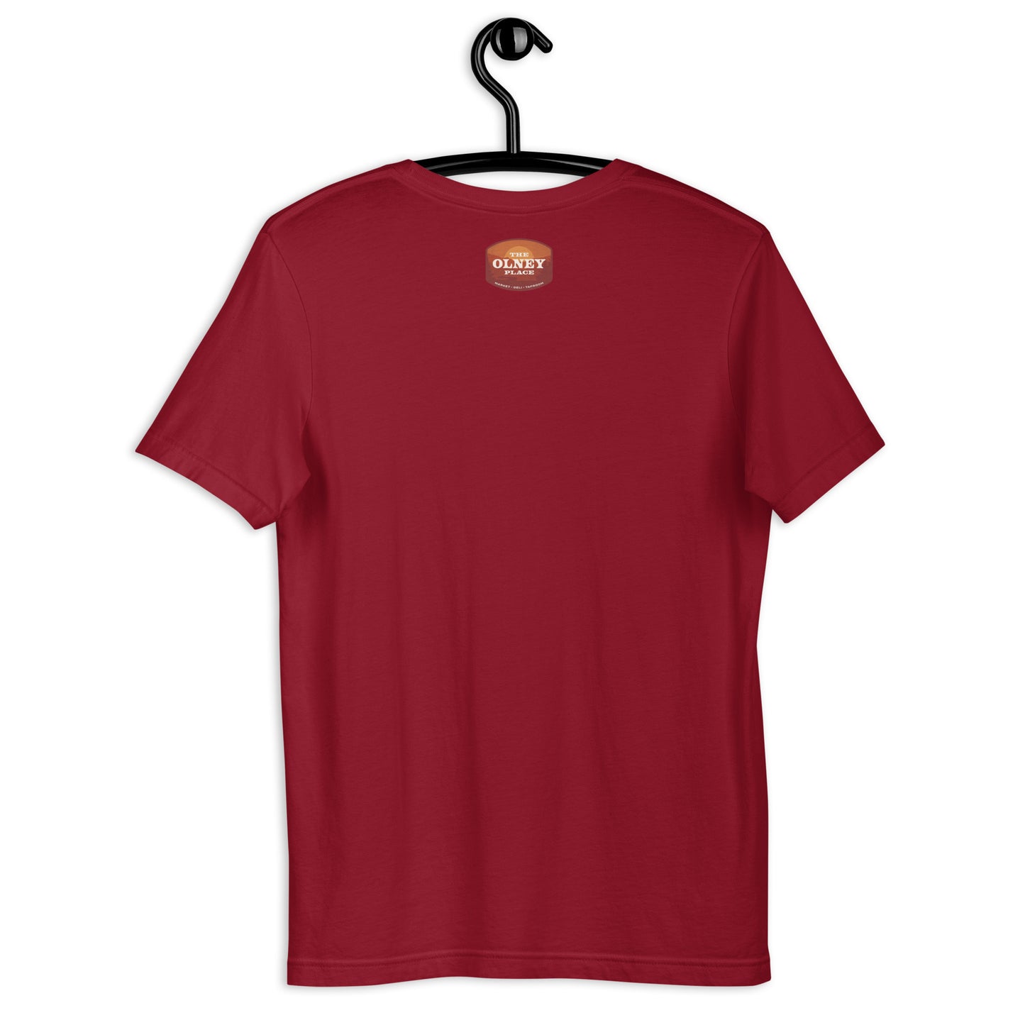 Olney place Basic tee Heather Prism Ice Blue print
