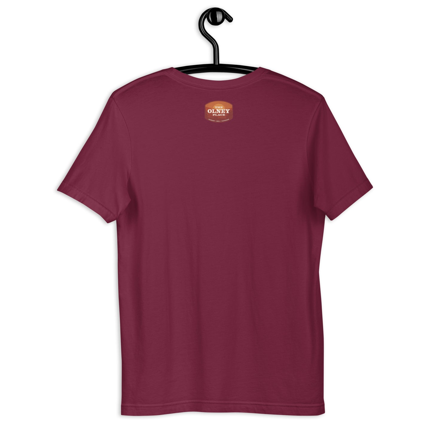 Olney place Basic tee Heather Prism Ice Blue print
