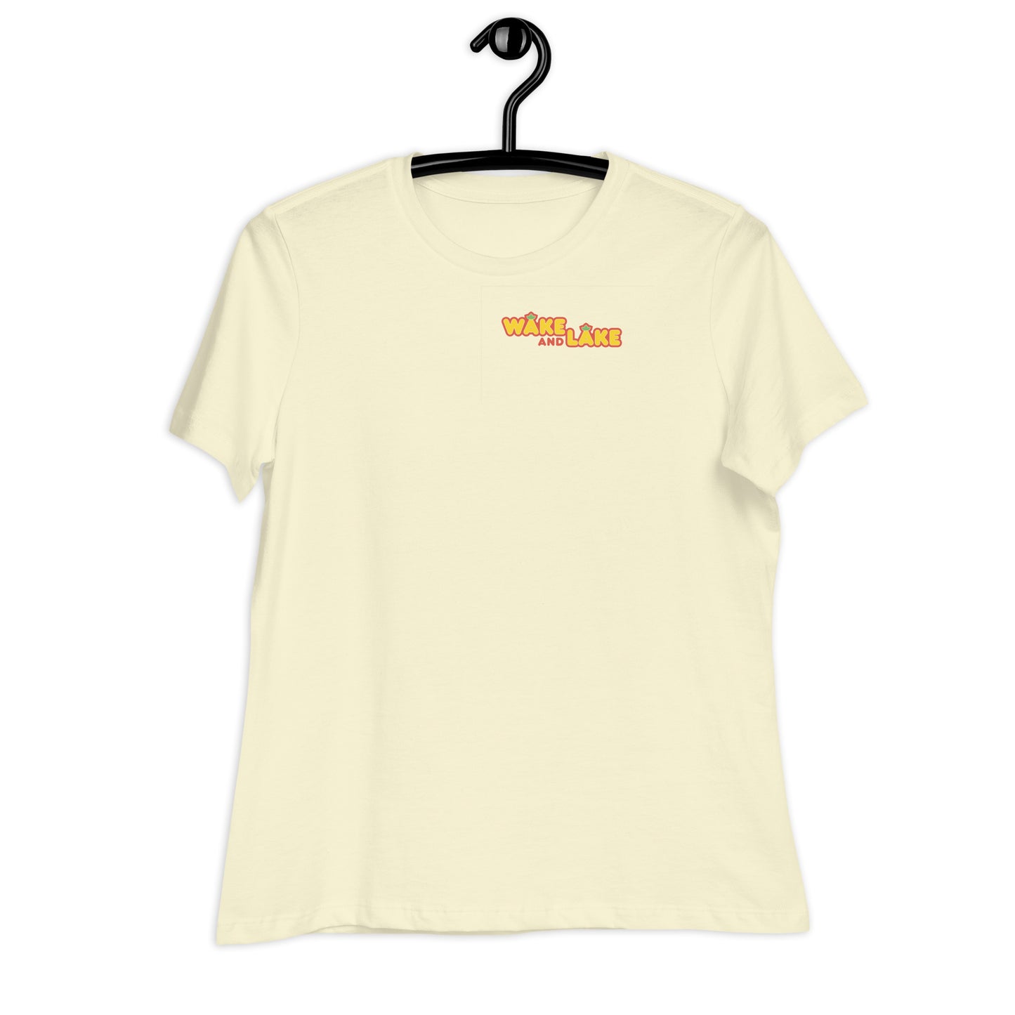 Wake and Lake Women's T-Shirt Black Print