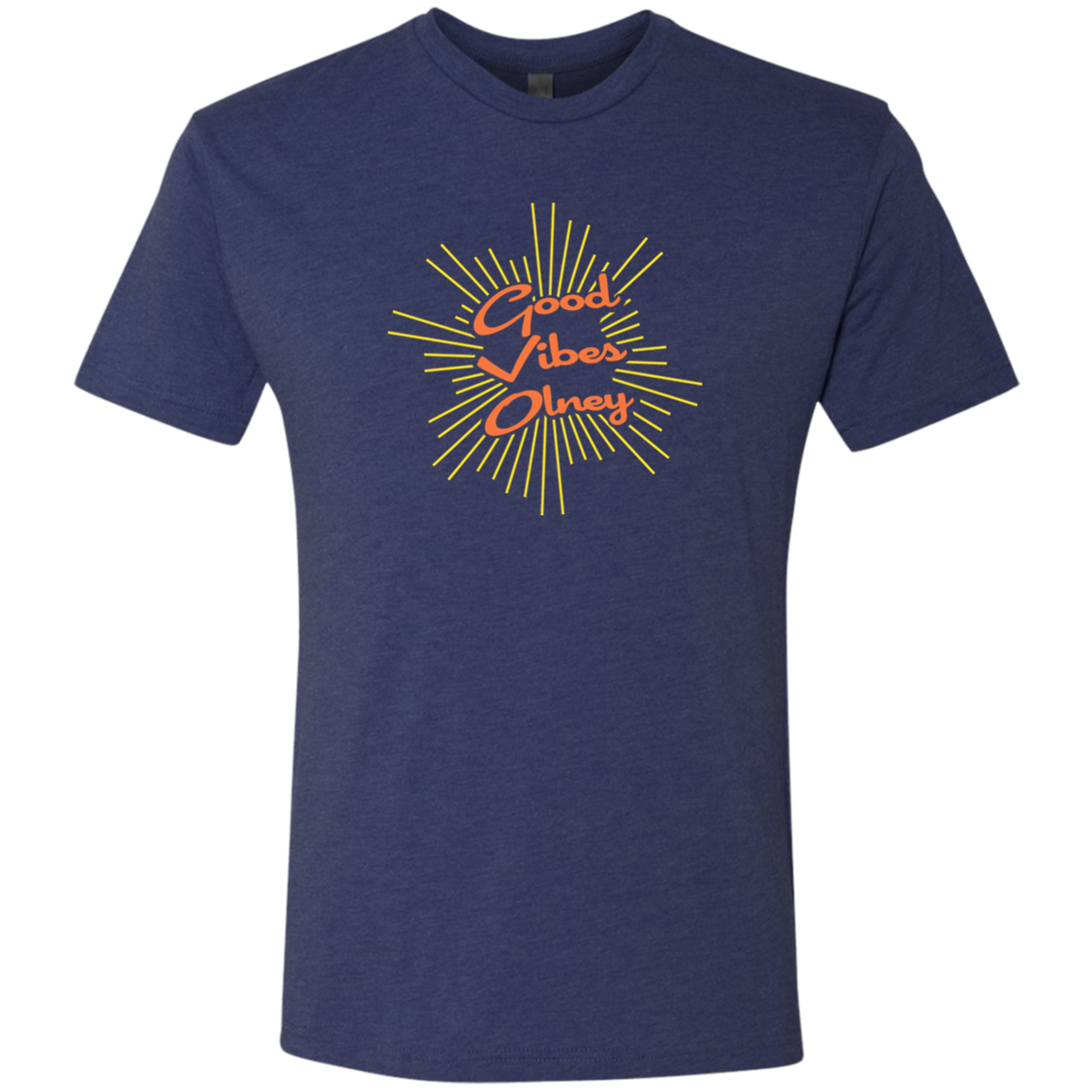 Good Vibes Olney Navy Blue T-shirt Vintage Summer