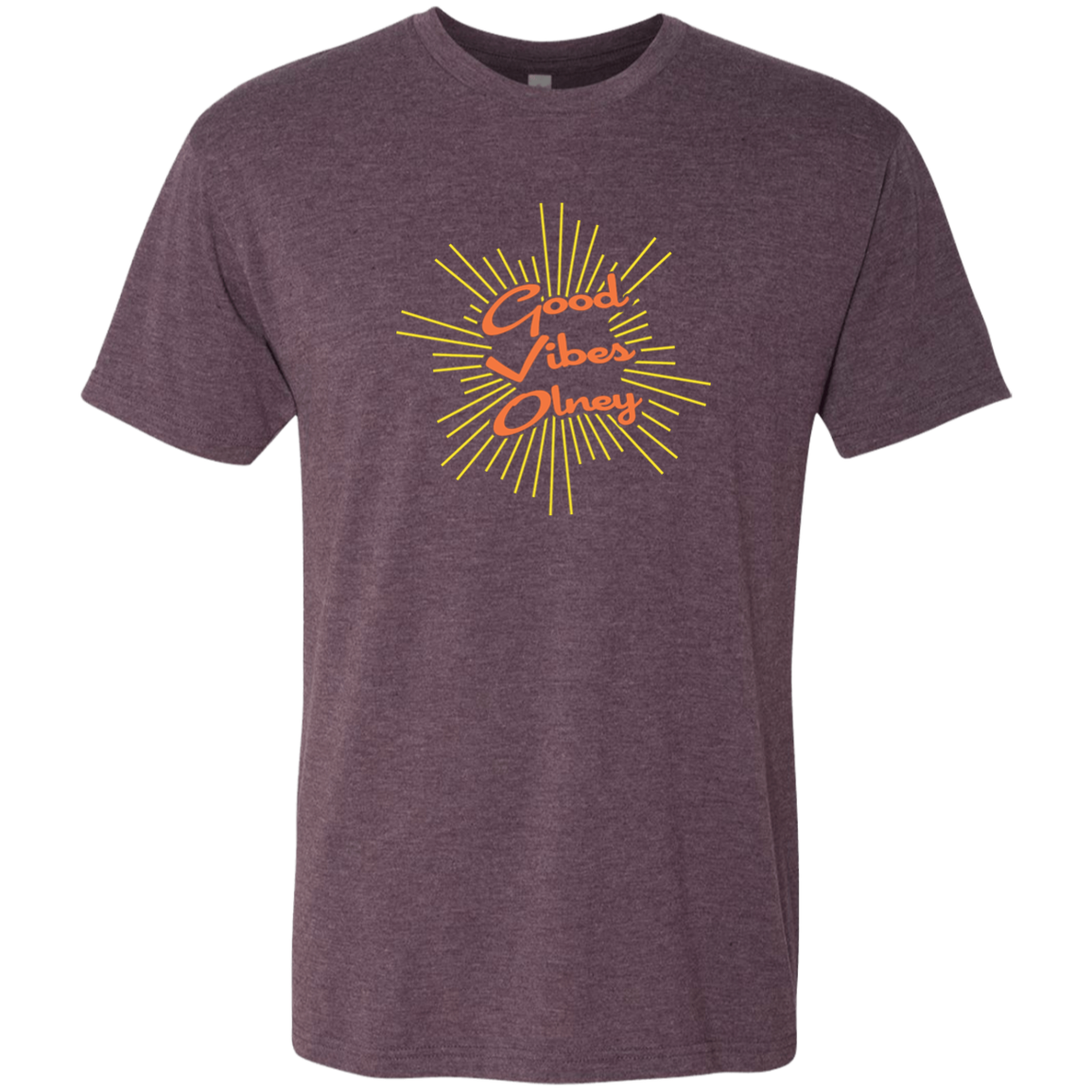 Good Vibes Olney Purple T-shirt Vintage Summer