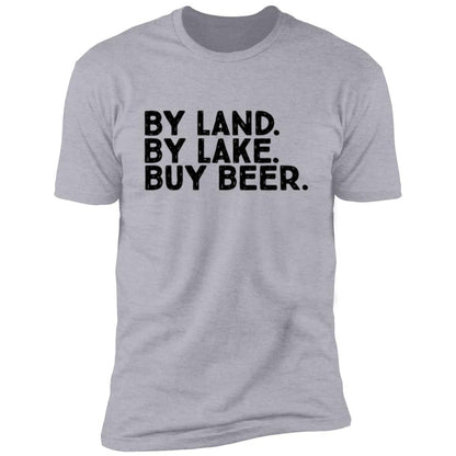 Land, Lake, Beer Short Sleeve T-Shirt