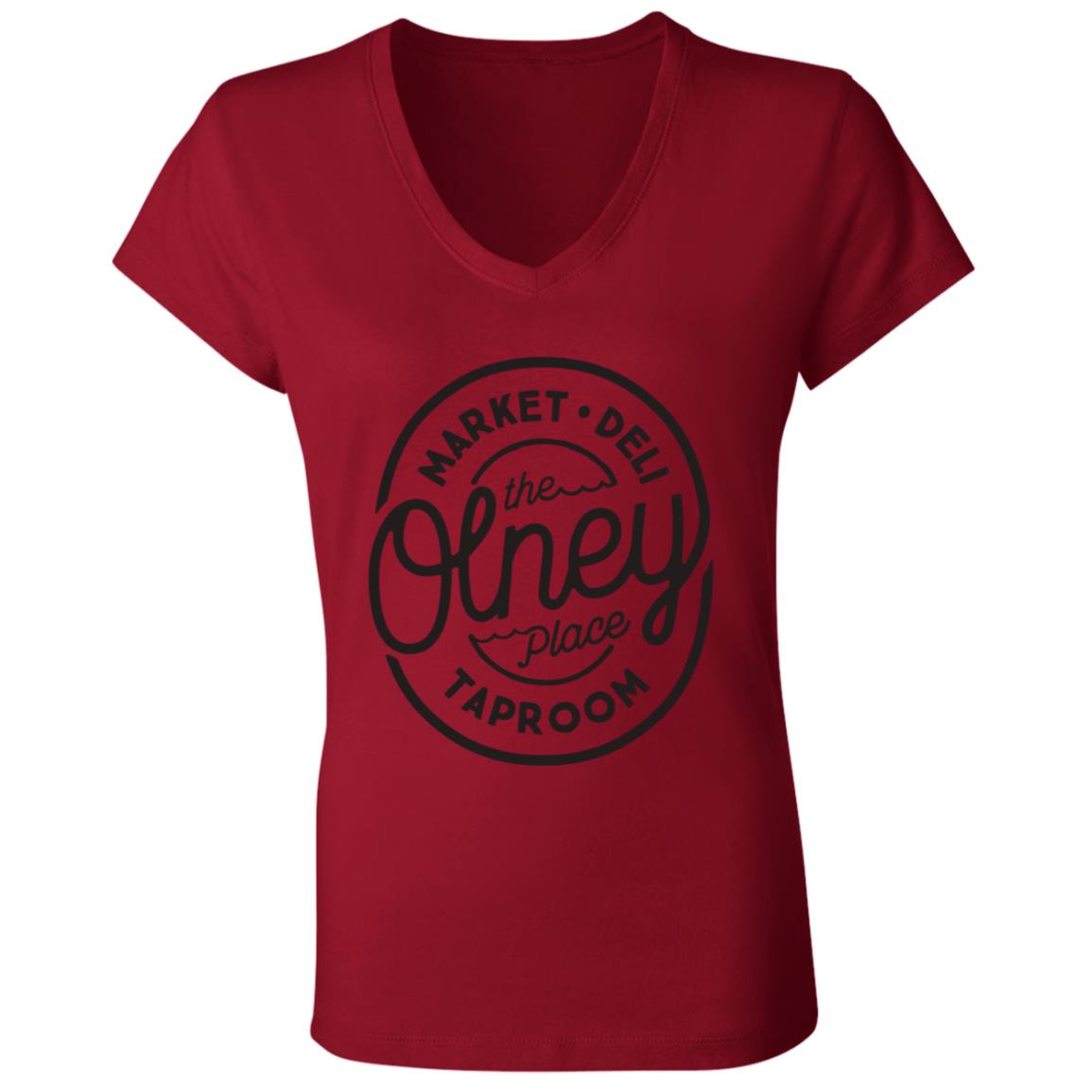 The Olney Place Ladies' Jersey V-Neck T-Shirt