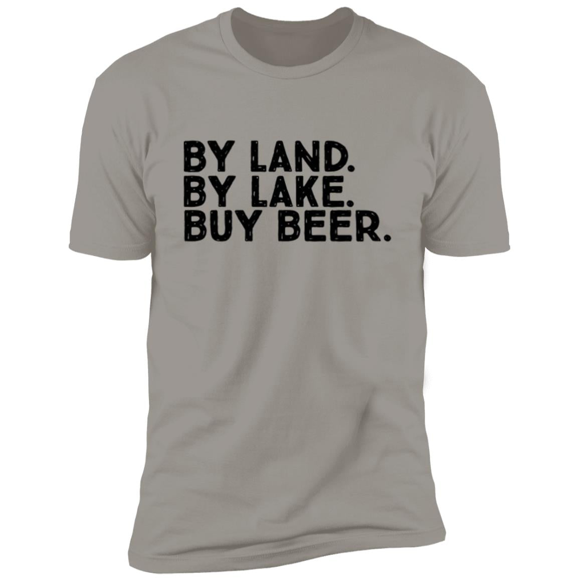 Land, Lake, Beer Short Sleeve T-Shirt