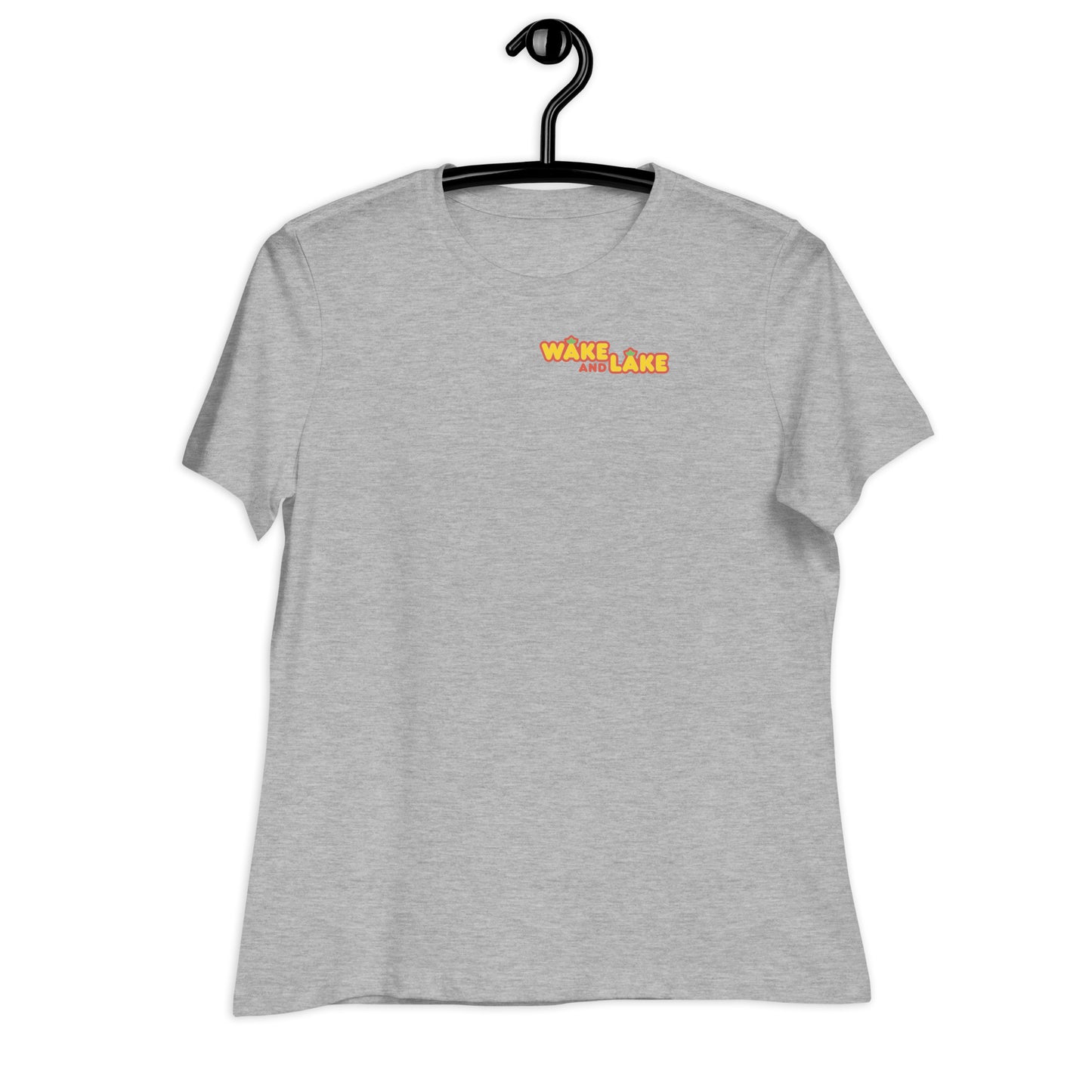 Wake and Lake Women's T-Shirt Black Print