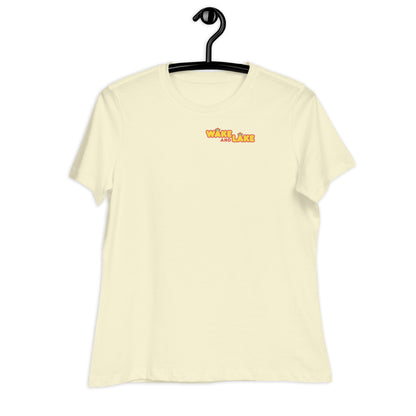Wake and Lake Women's T-Shirt Black Print