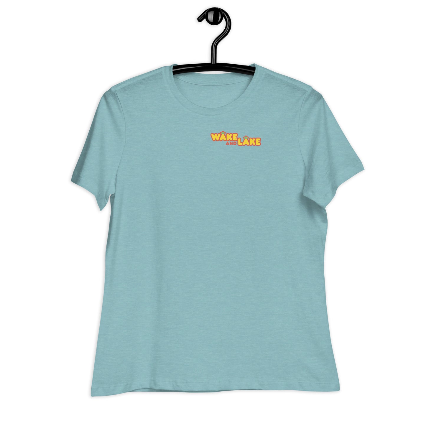 Wake and Lake Women's T-Shirt Black Print
