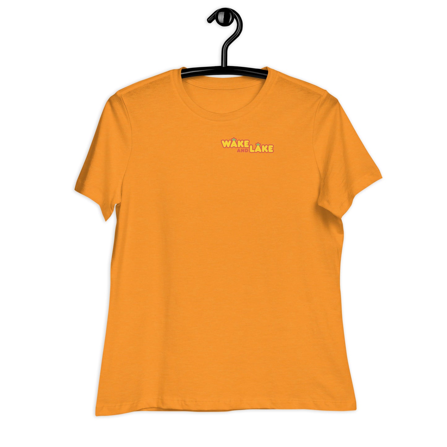 Wake and Lake Women's T-Shirt Black Print