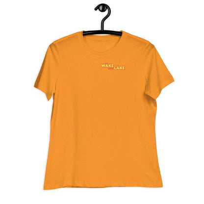 Wake and Lake Women's T-Shirt Black Print