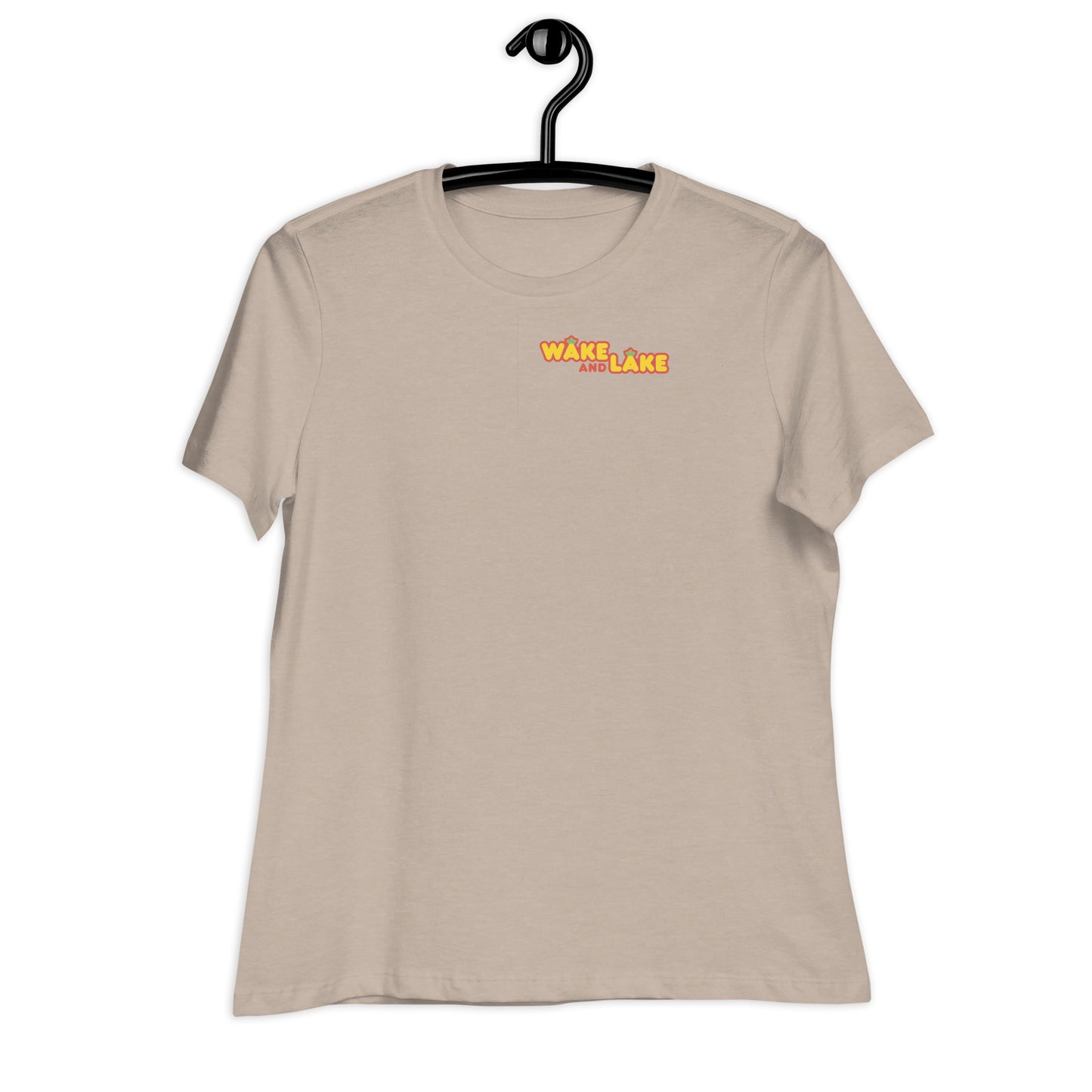 Wake and Lake Women's T-Shirt Black Print