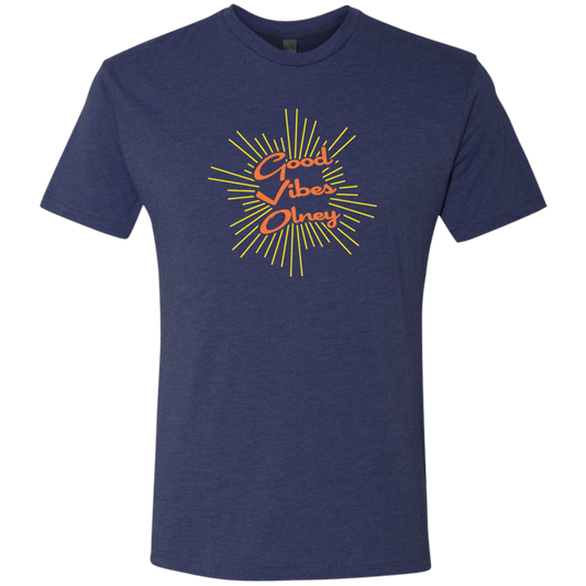 Good Vibes Olney Navy Blue T-shirt Vintage Summer